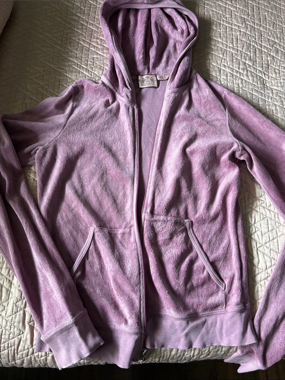 Juicy Couture Pink Hooded Zip-Up Jacket